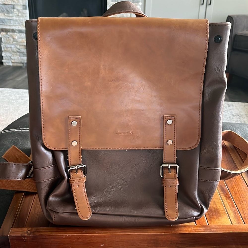 Beautiful Zebella 2 tone Backpack. Adjustable straps. Snap closure. Zip …